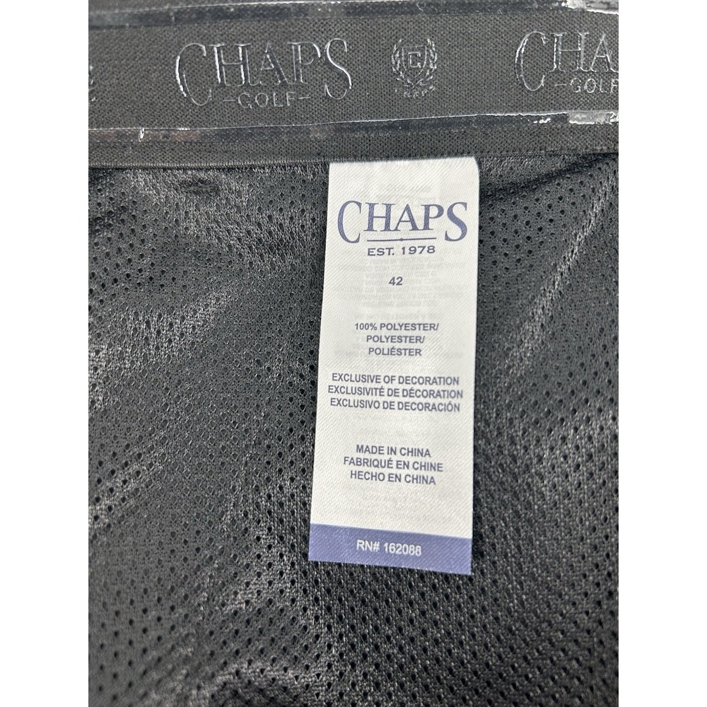 Chaps Golf Slim Fit Men's Stretch Shorts Black Size 42 - Picture 6 of 7